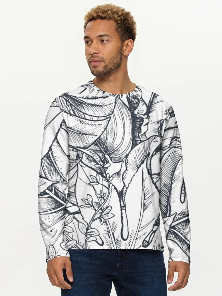 Men's cotton long sleeve shirt
