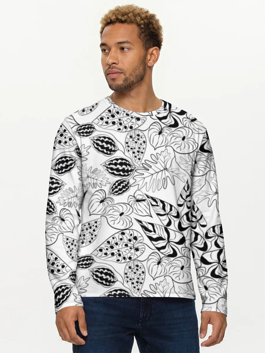 Camisa de manga larga de algodón para hombre