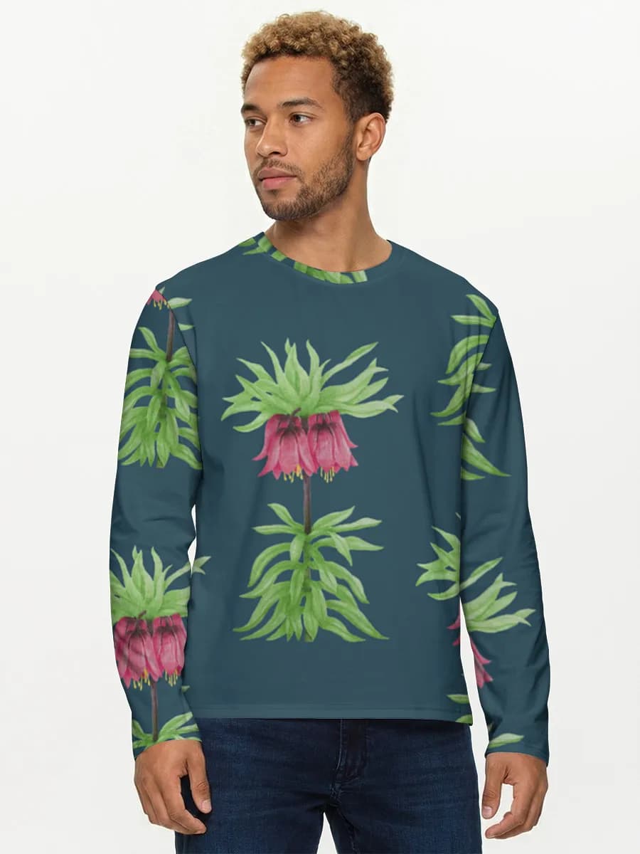 Men's cotton long sleeve shirt