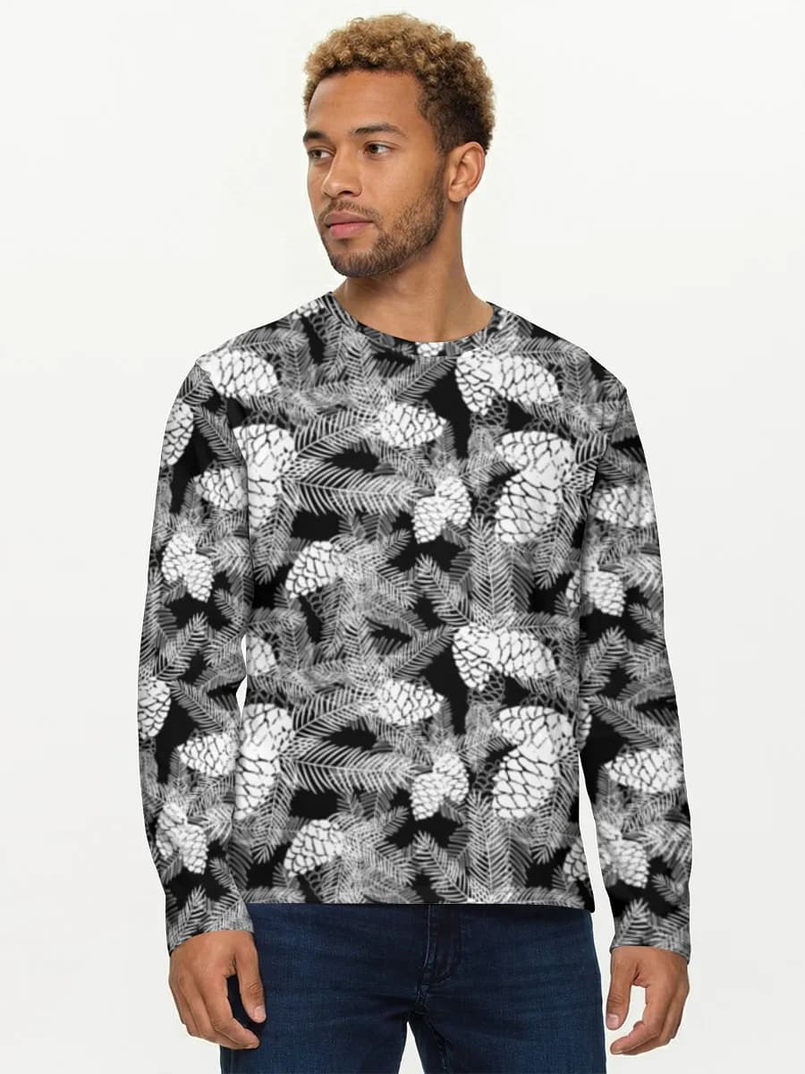 Camisa de manga larga de algodón para hombre