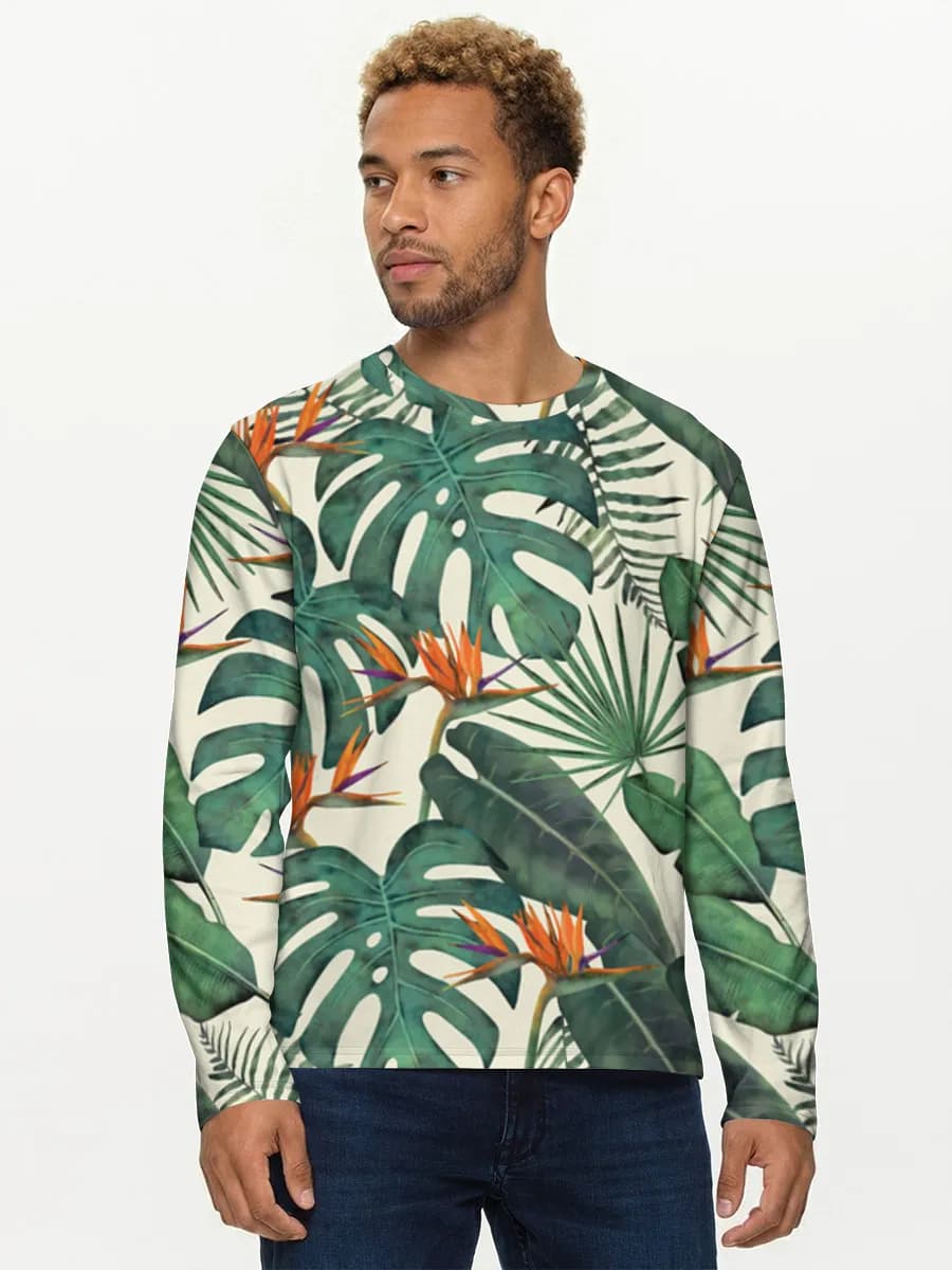 Men's cotton long sleeve shirt