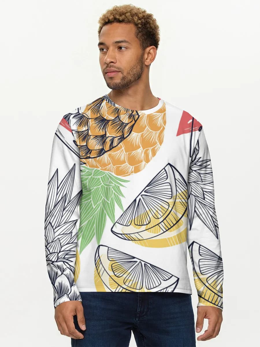 Men's cotton long sleeve shirt