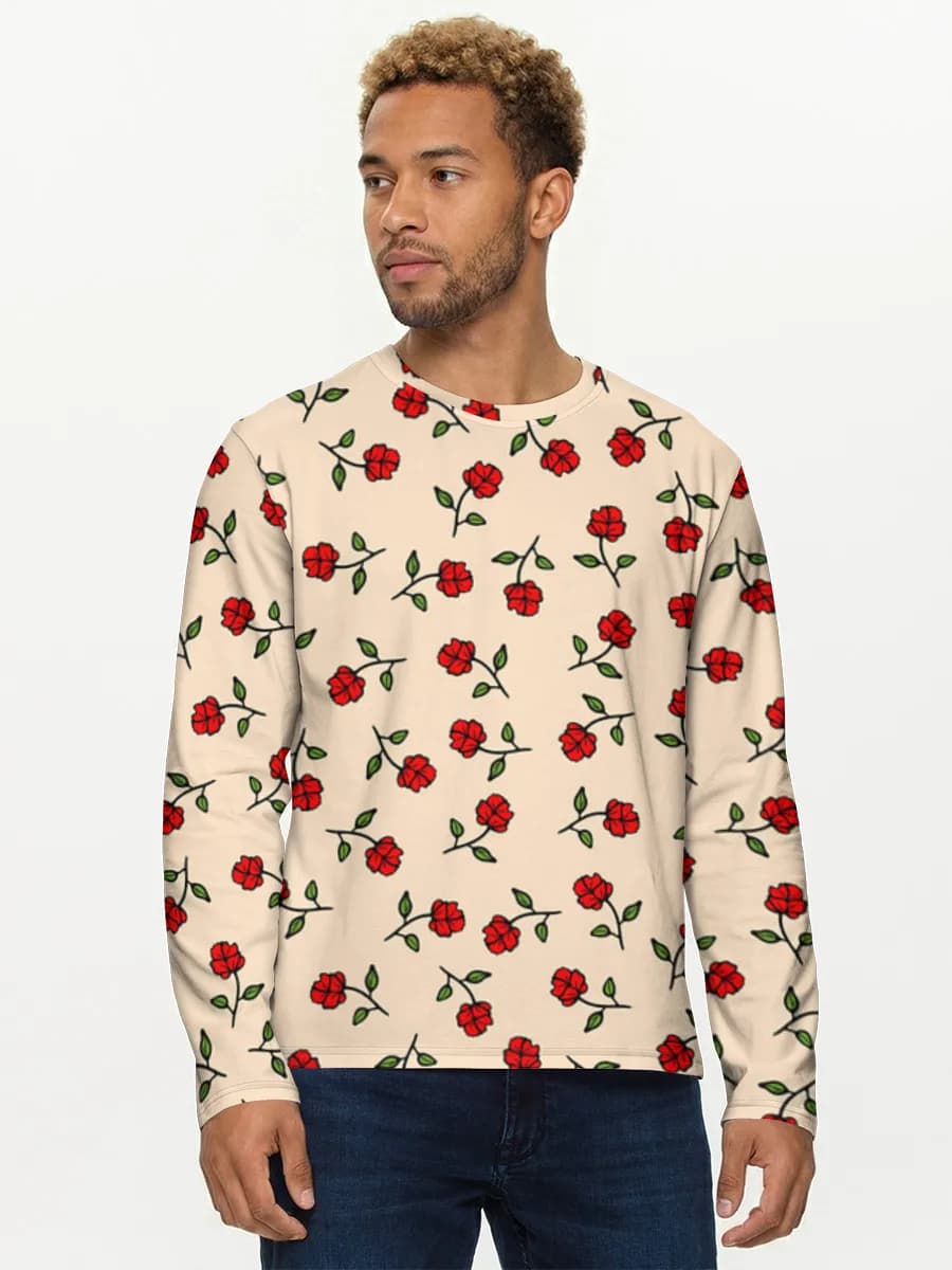 T-shirt Coton Manches Longues Homme