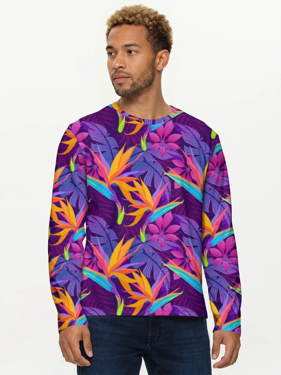 Men's cotton long sleeve shirt
