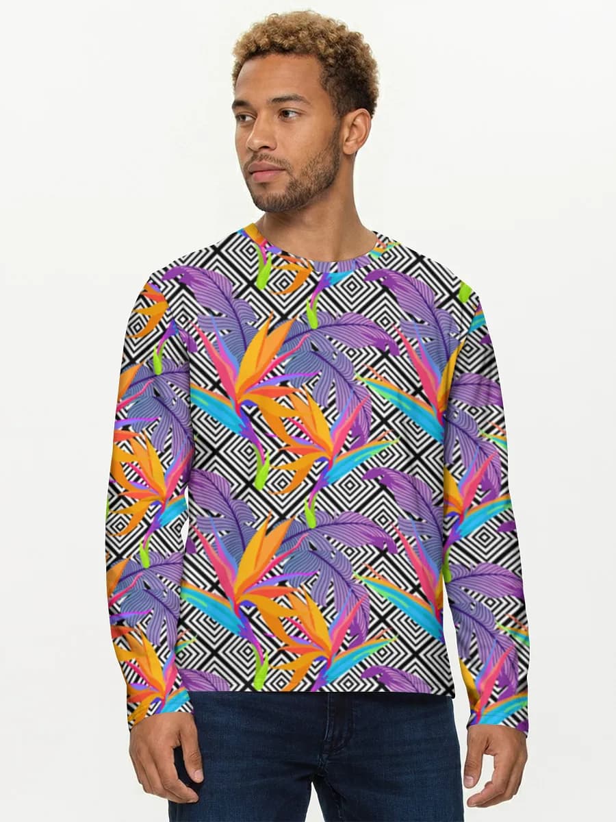 Men's cotton long sleeve shirt