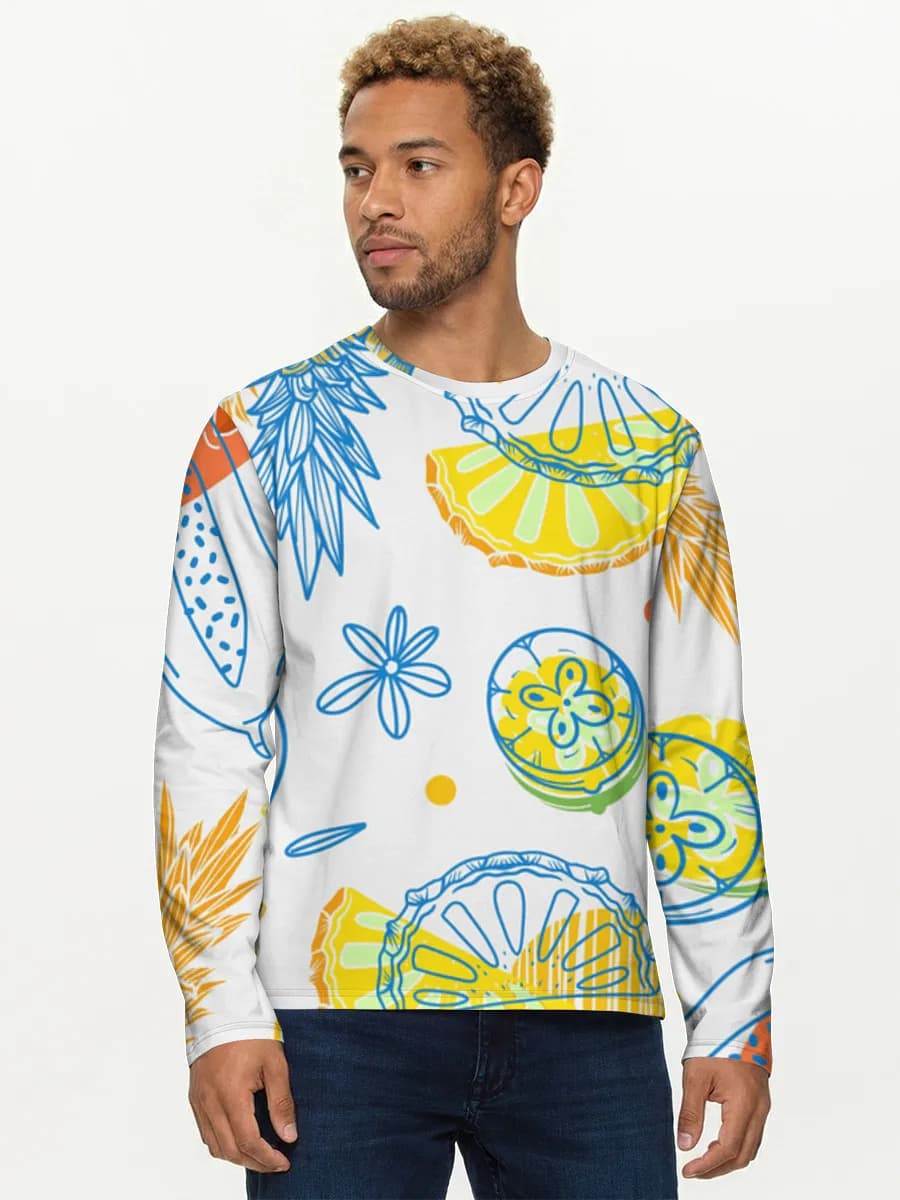 T-shirt Coton Manches Longues Homme
