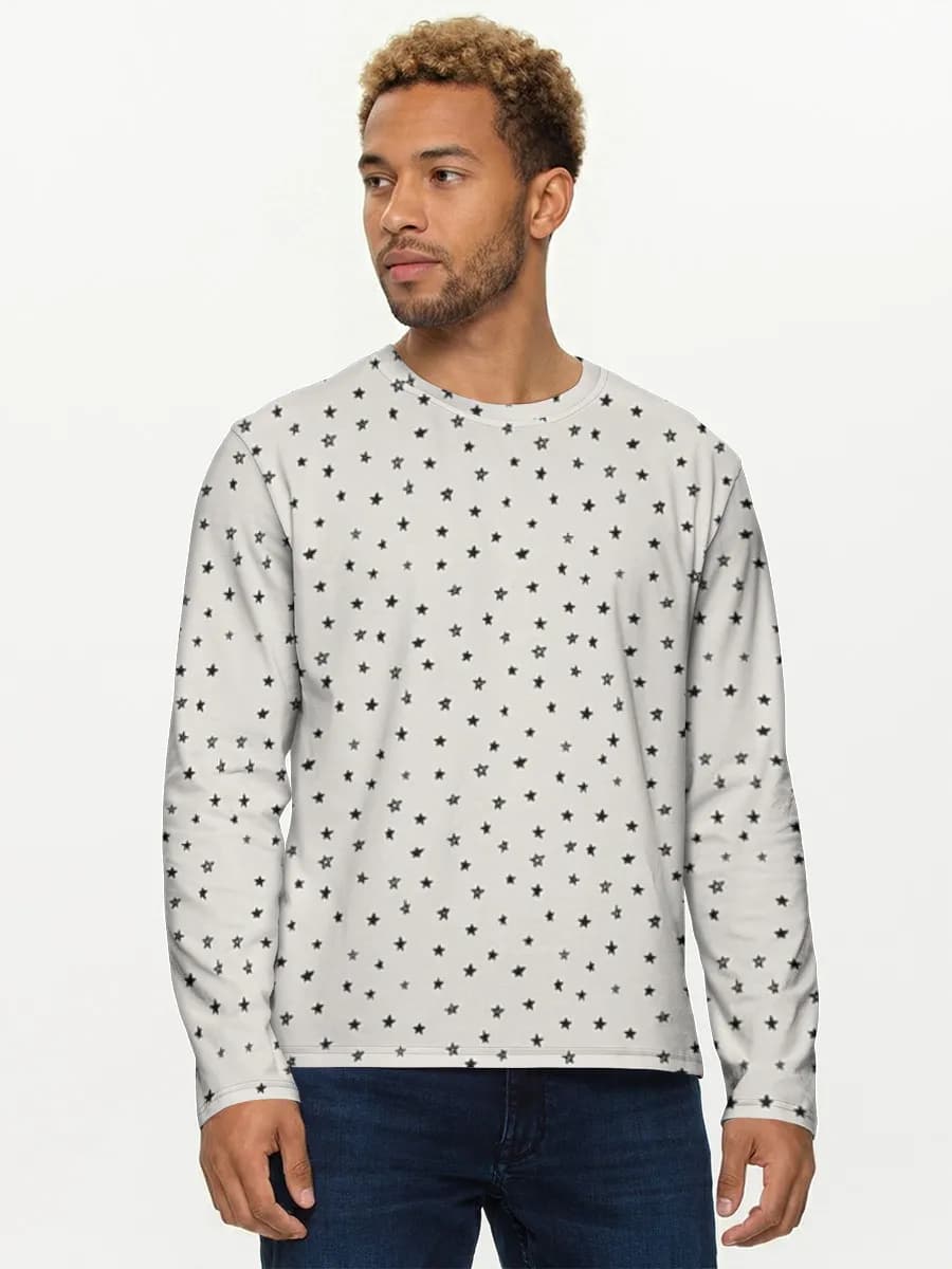T-shirt Coton Manches Longues Homme
