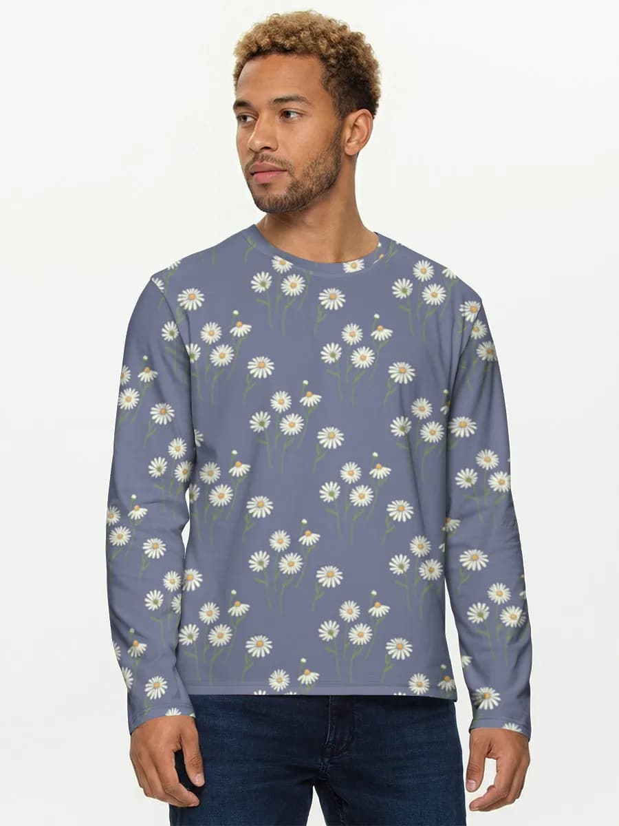 Men's cotton long sleeve shirt