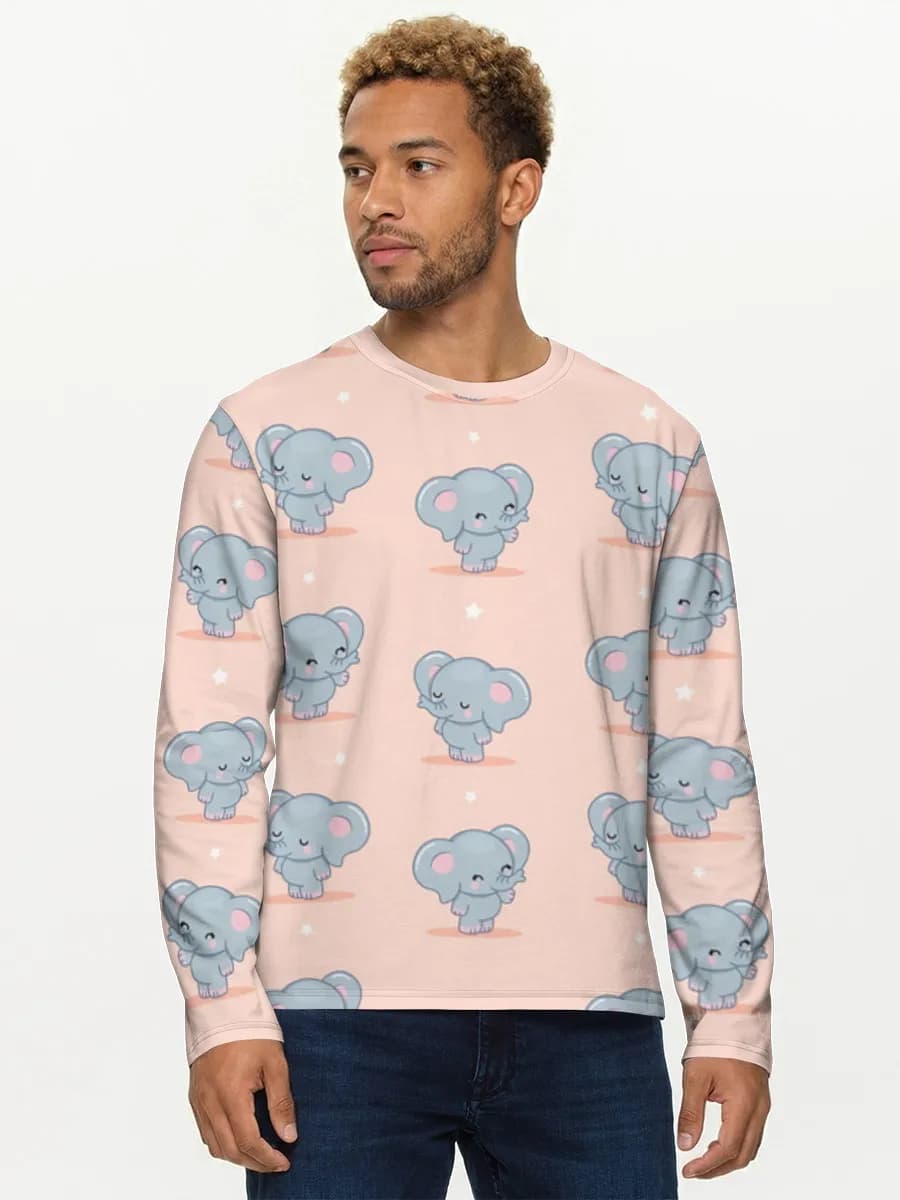 T-shirt Coton Manches Longues Homme