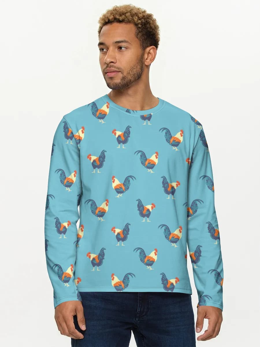 Men's cotton long sleeve shirt