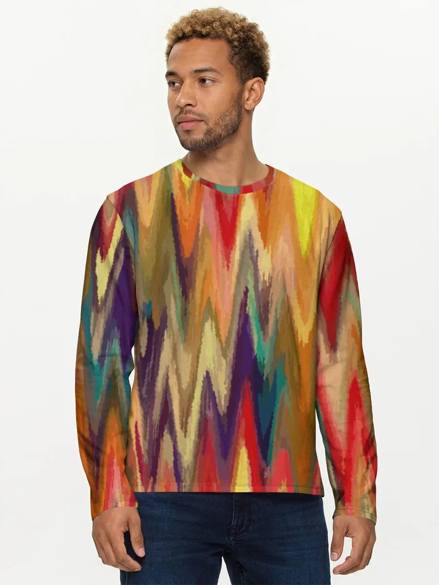 Camisa de manga larga de algodón para hombre