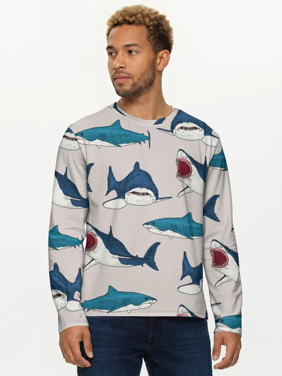 Men's cotton long sleeve shirt