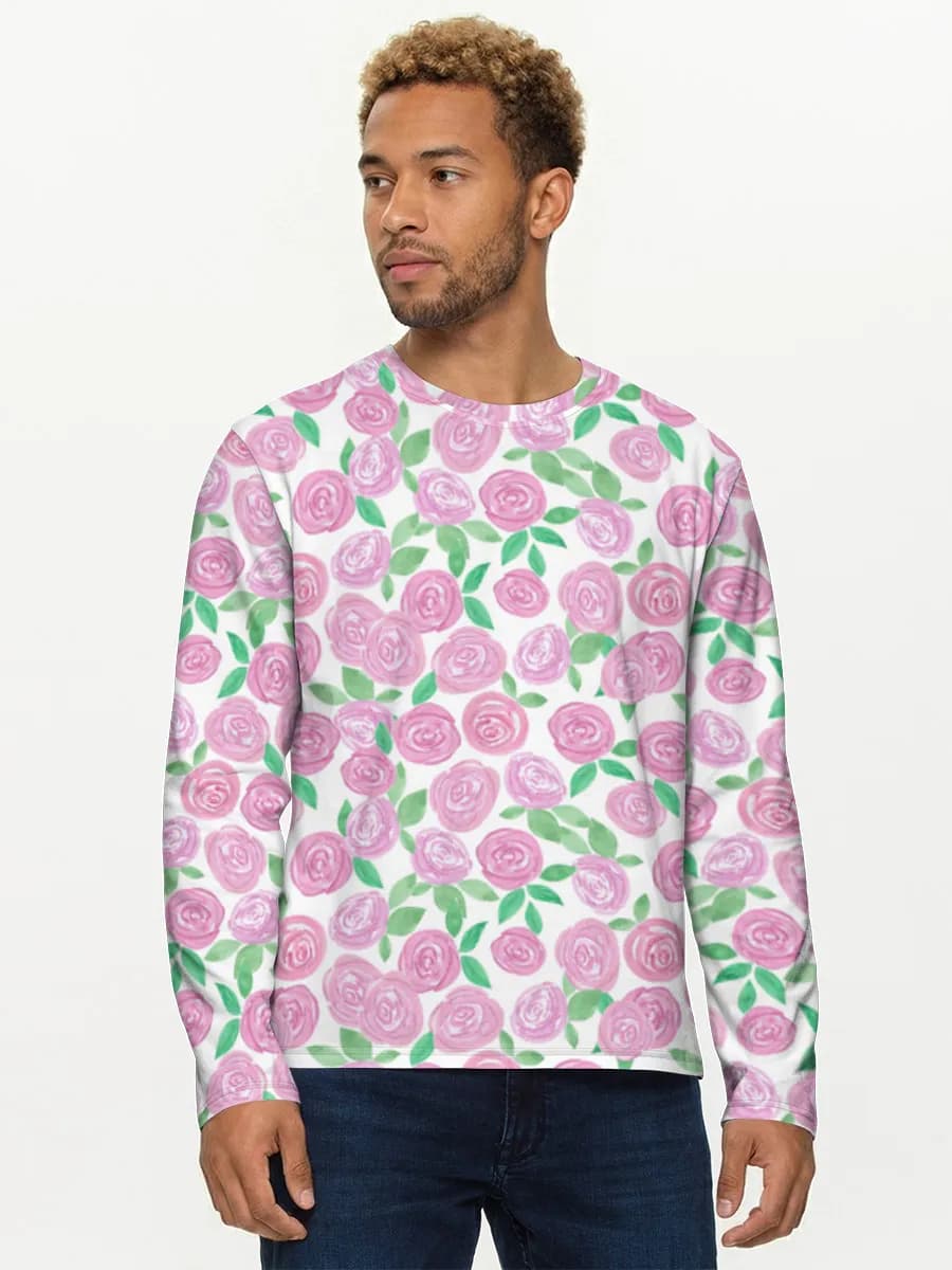 Men's cotton long sleeve shirt
