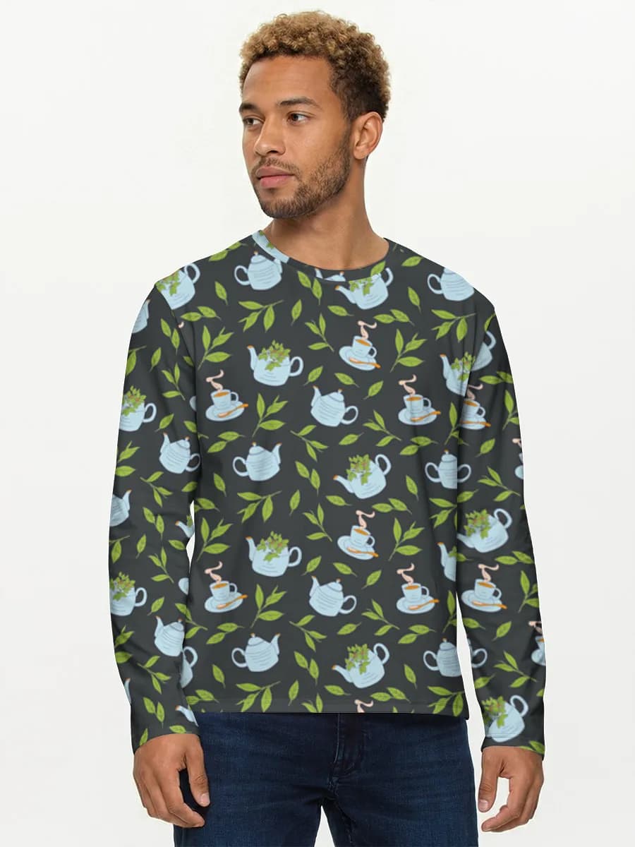 Men's cotton long sleeve shirt