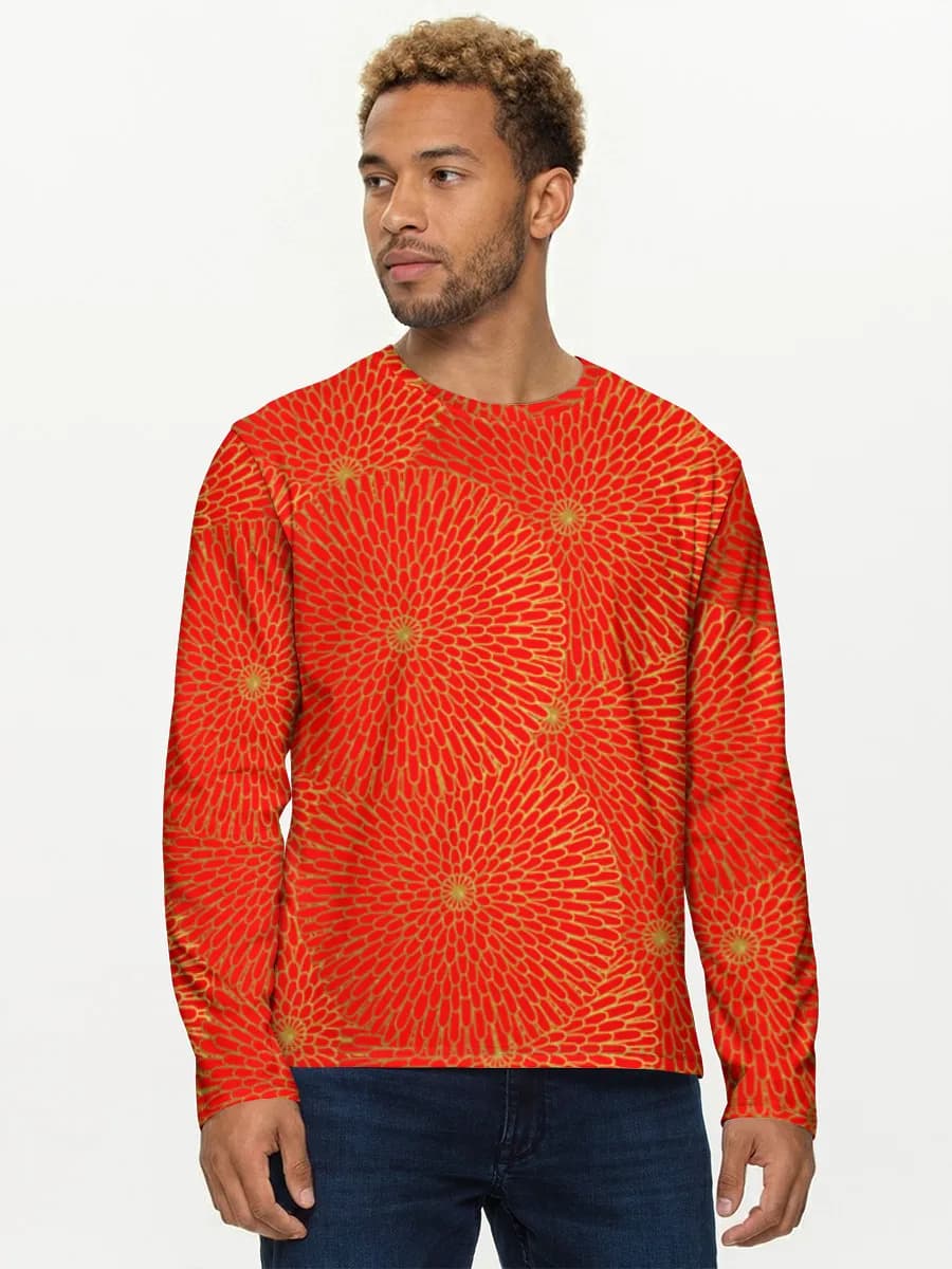 Men's cotton long sleeve shirt