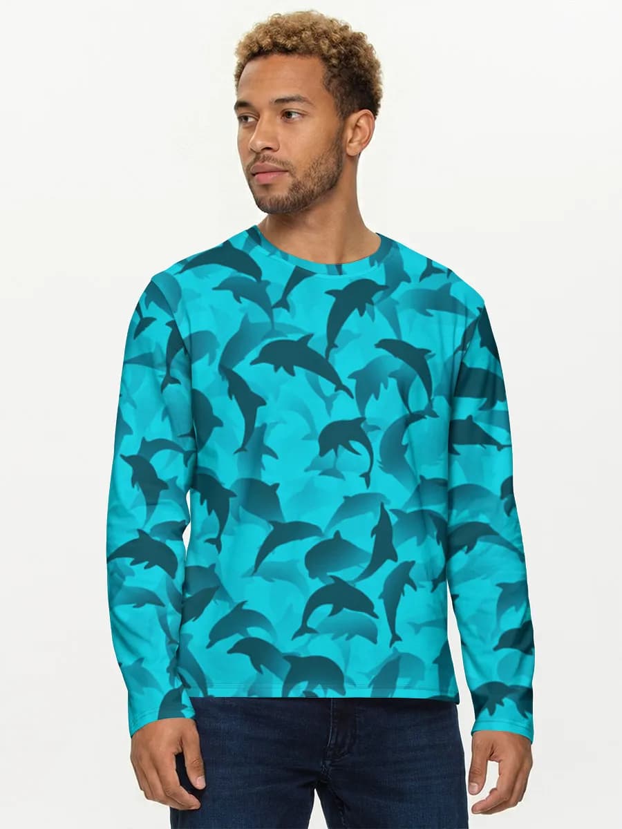 Camisa de manga larga de algodón para hombre