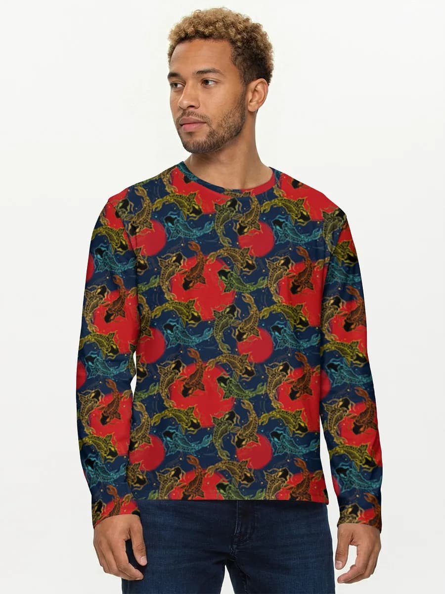 Men's cotton long sleeve shirt
