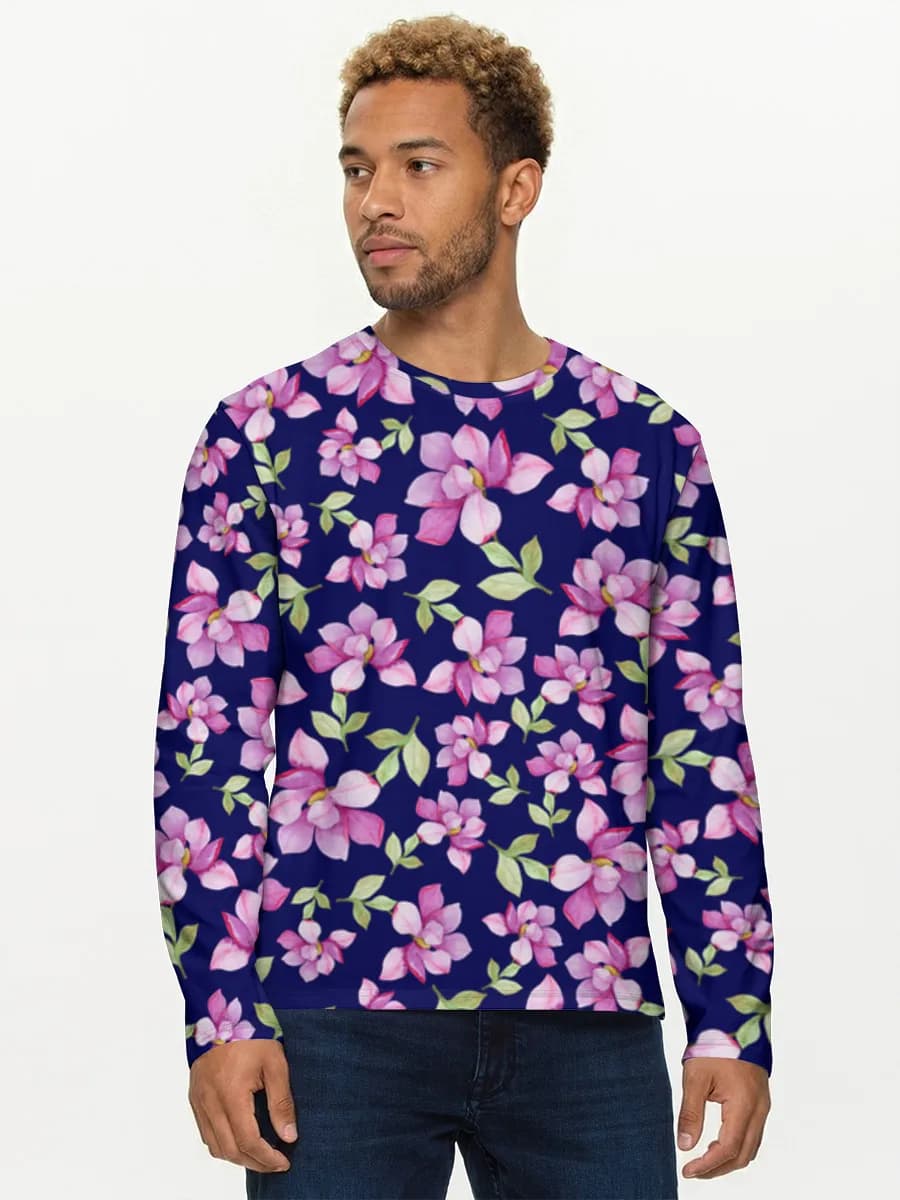 Men's cotton long sleeve shirt