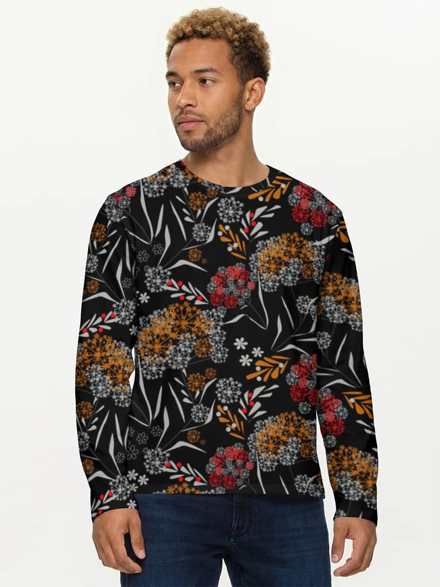 Camisa de manga larga de algodón para hombre