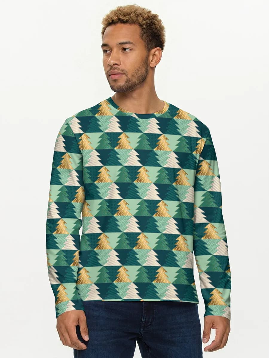 Men's cotton long sleeve shirt