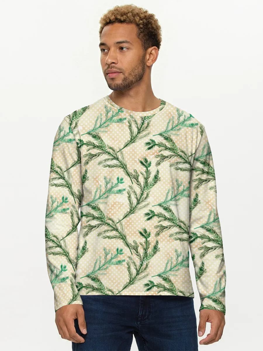 T-shirt Coton Manches Longues Homme