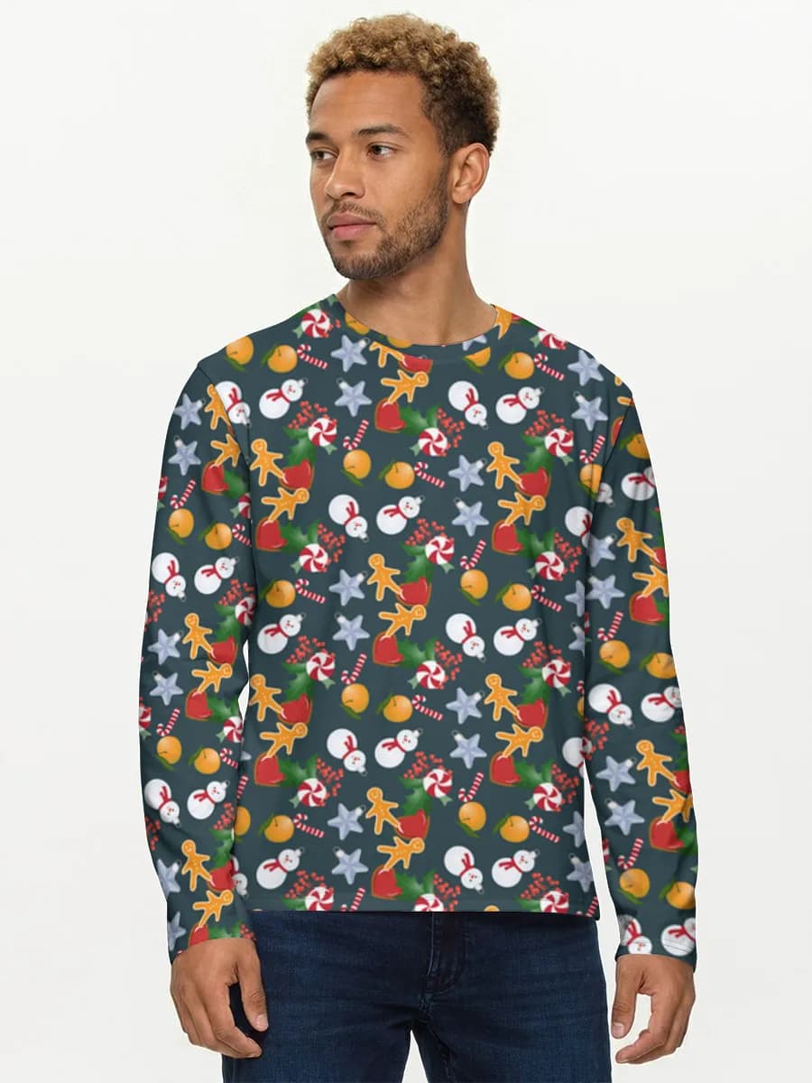 Men's cotton long sleeve shirt