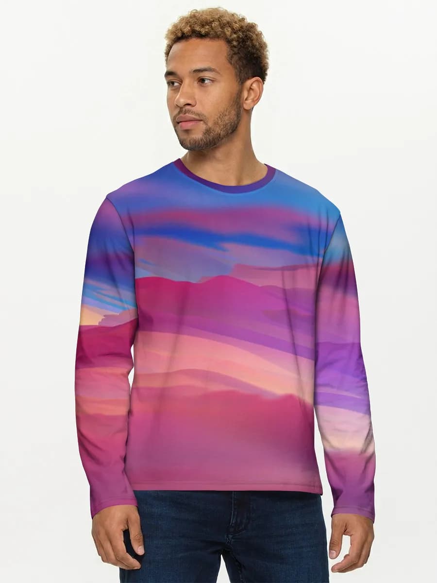 Men's cotton long sleeve shirt