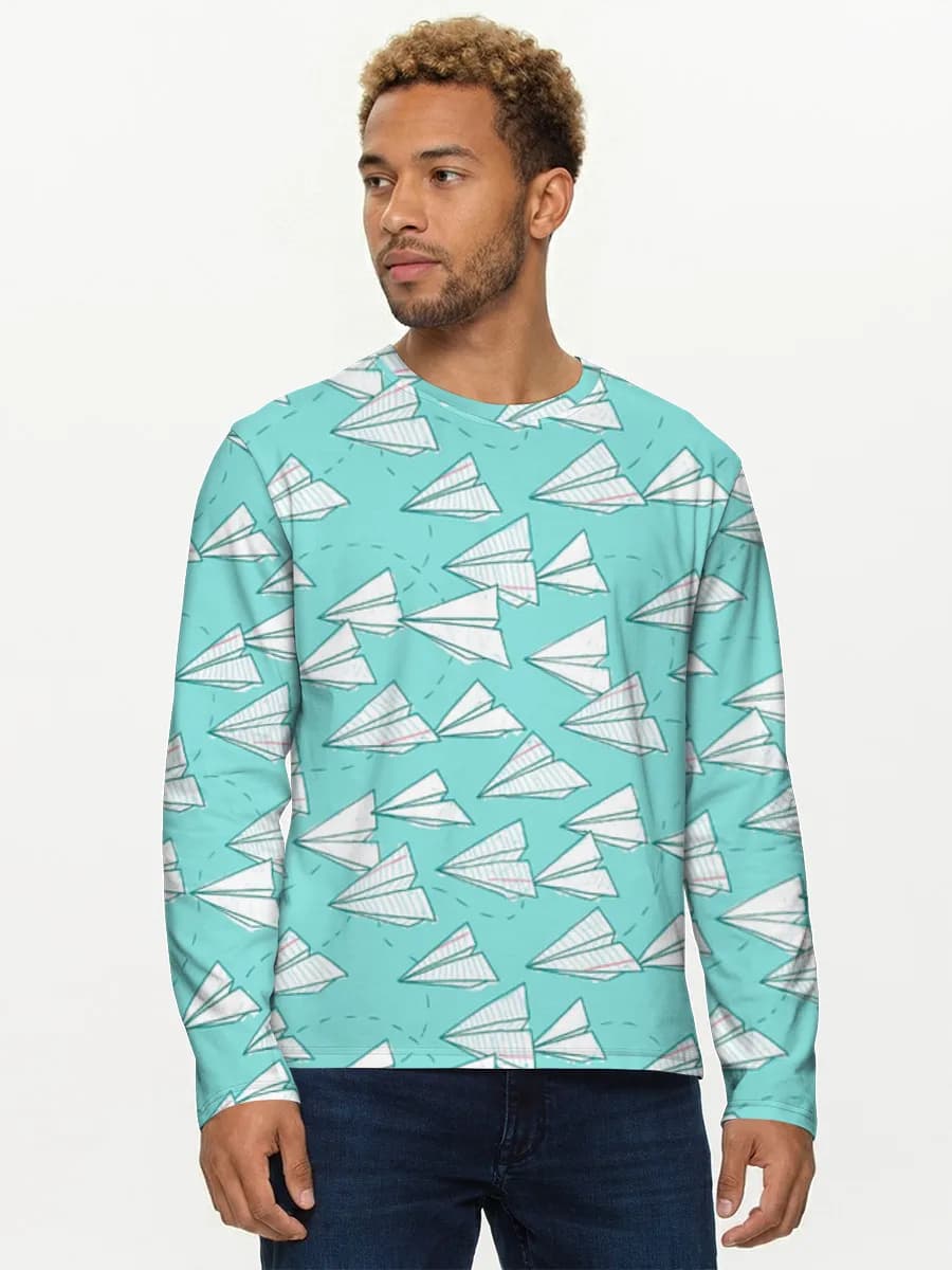 Men's cotton long sleeve shirt