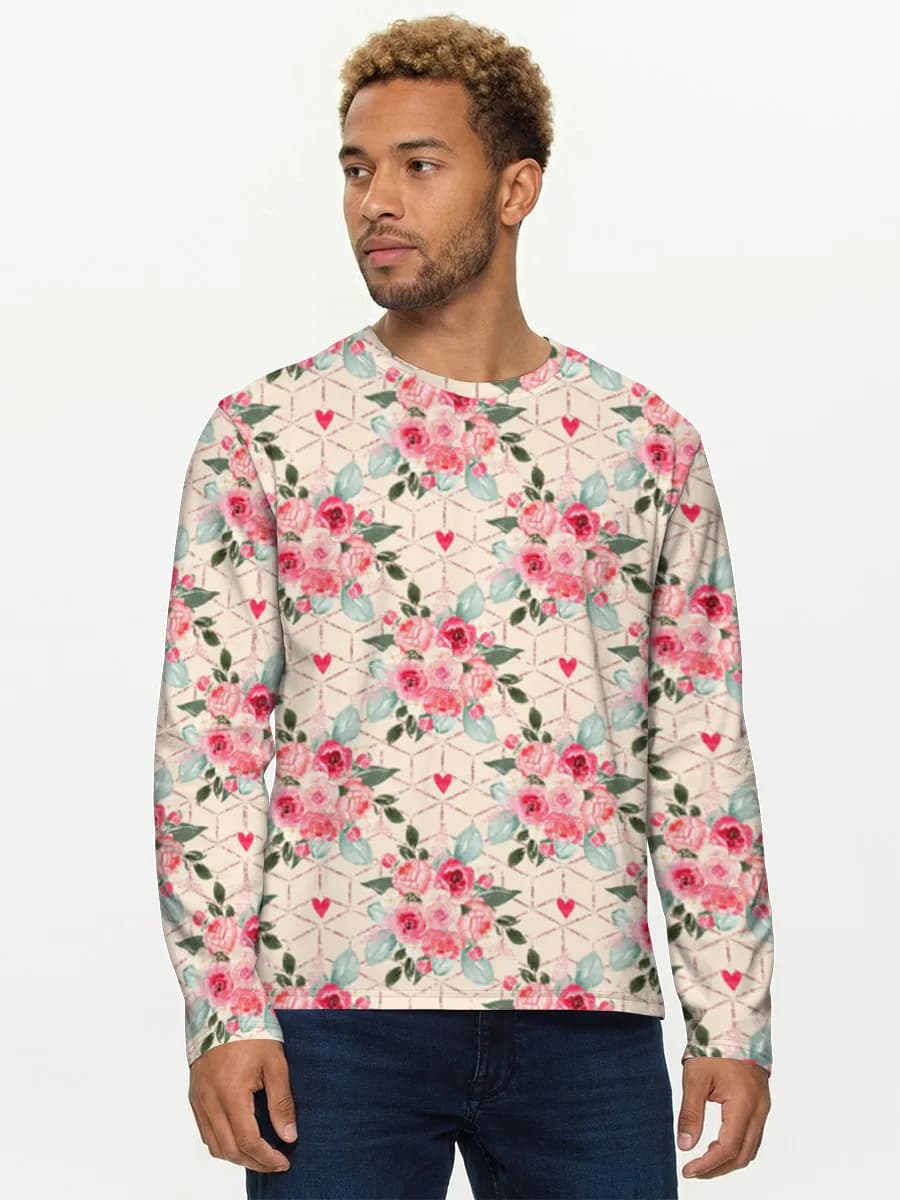 Men's cotton long sleeve shirt