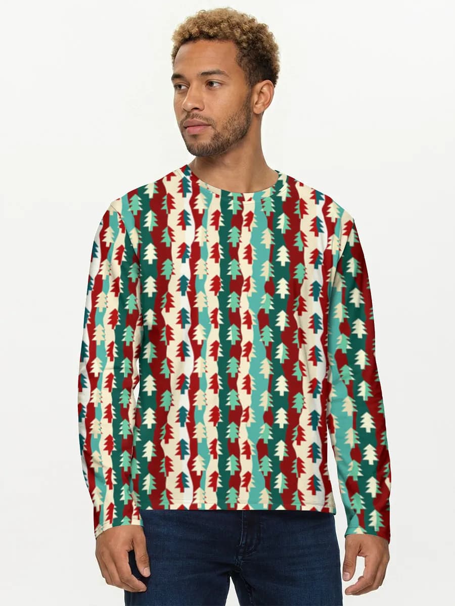 Camisa de manga larga de algodón para hombre