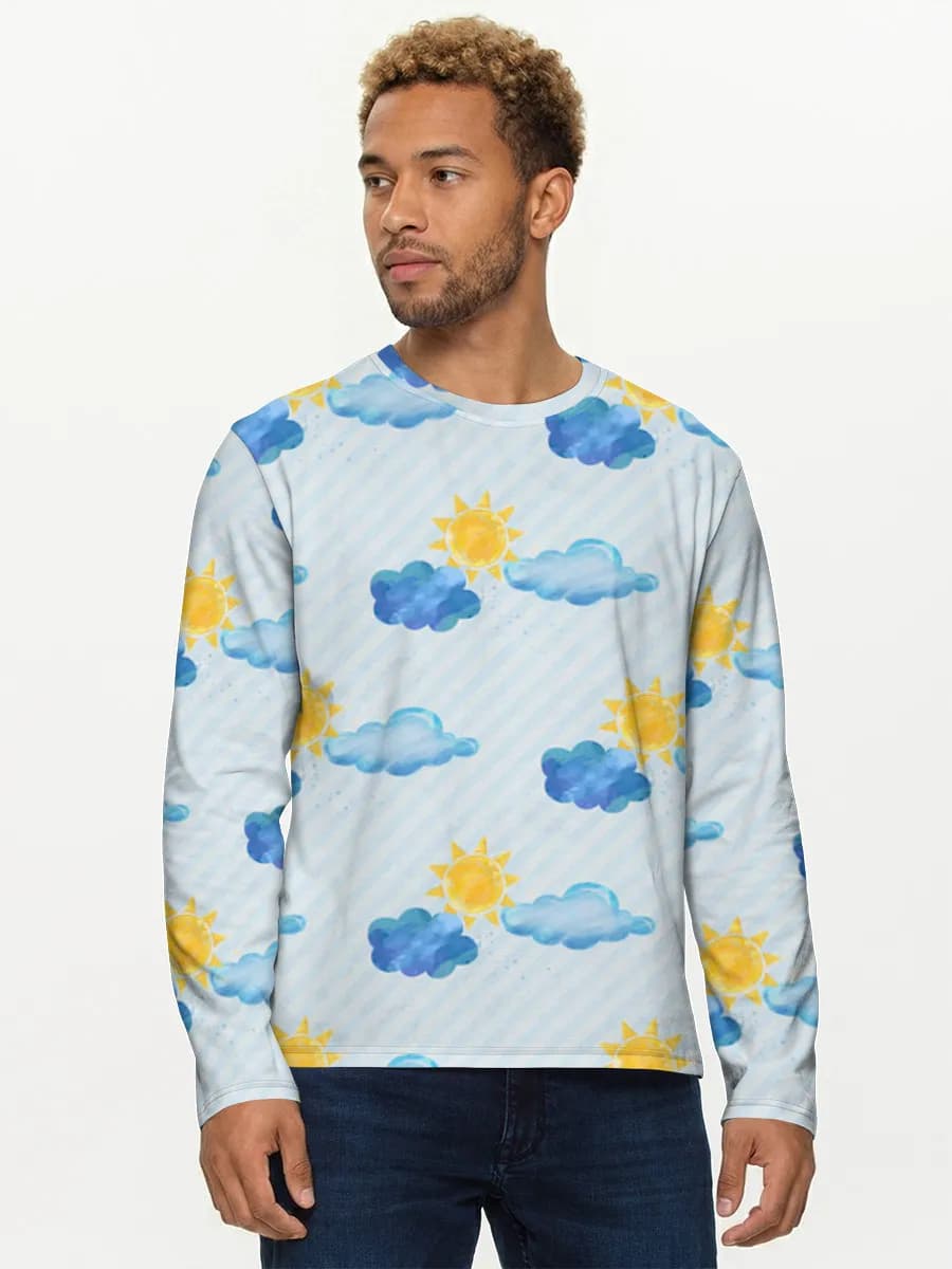 Men's cotton long sleeve shirt
