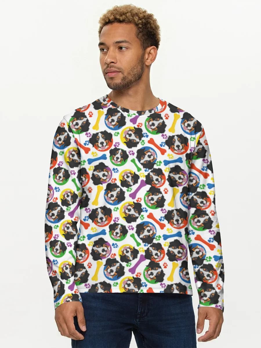 T-shirt Coton Manches Longues Homme