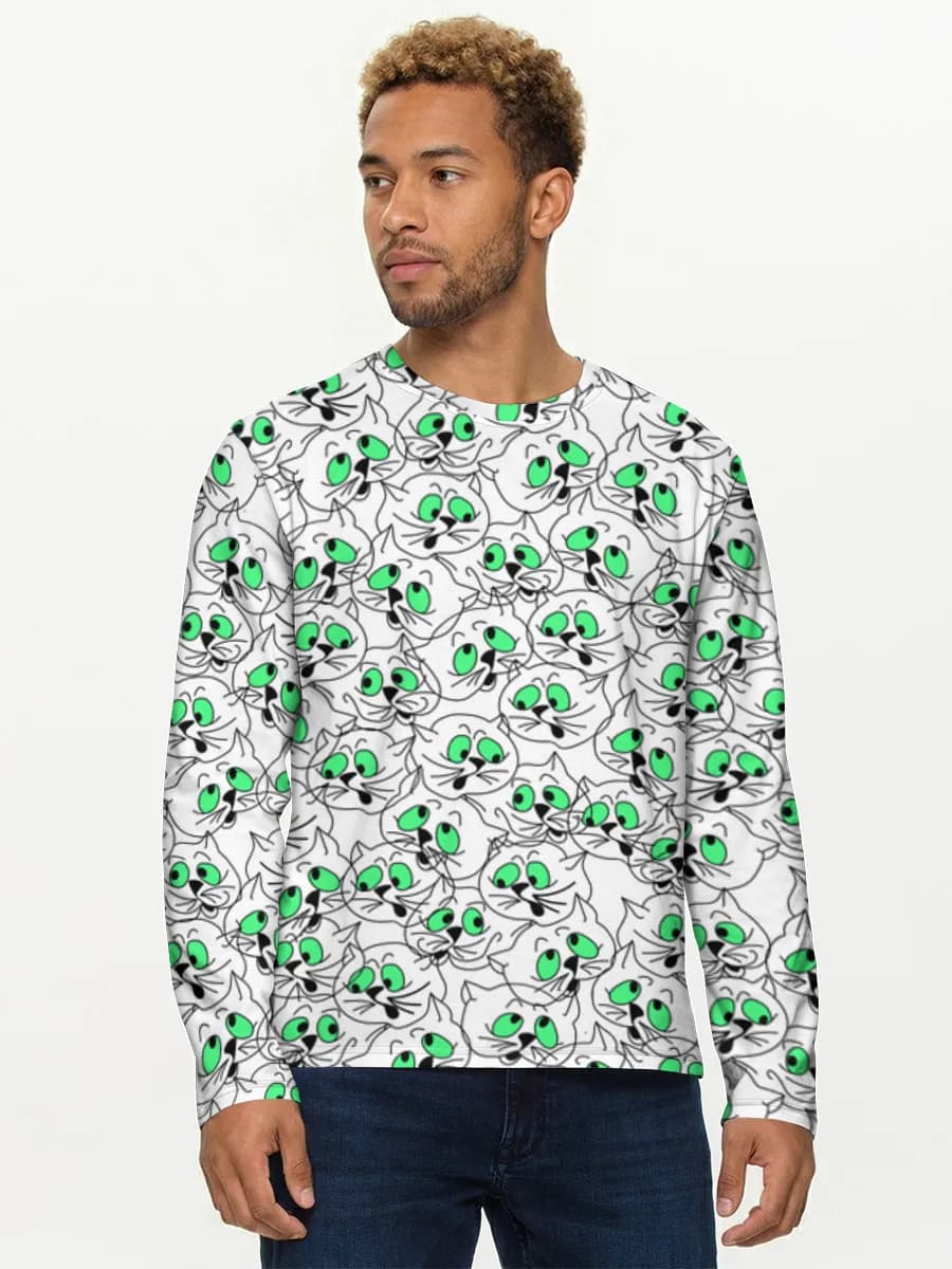 Camisa de manga larga de algodón para hombre