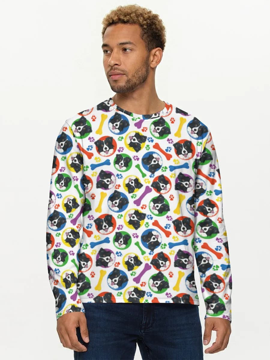 Camisa de manga larga de algodón para hombre