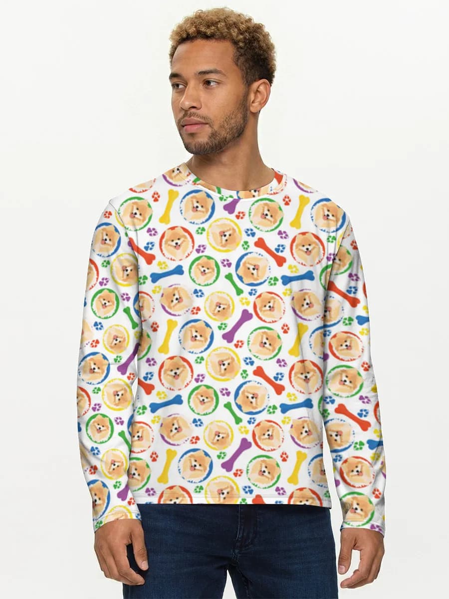 Camisa de manga larga de algodón para hombre