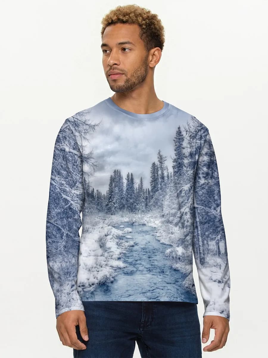 Men's cotton long sleeve shirt