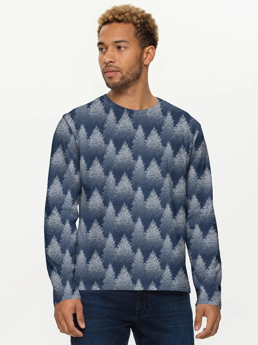 Men's cotton long sleeve shirt