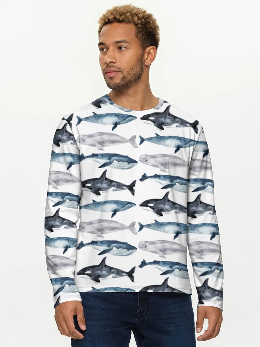 T-shirt Coton Manches Longues Homme