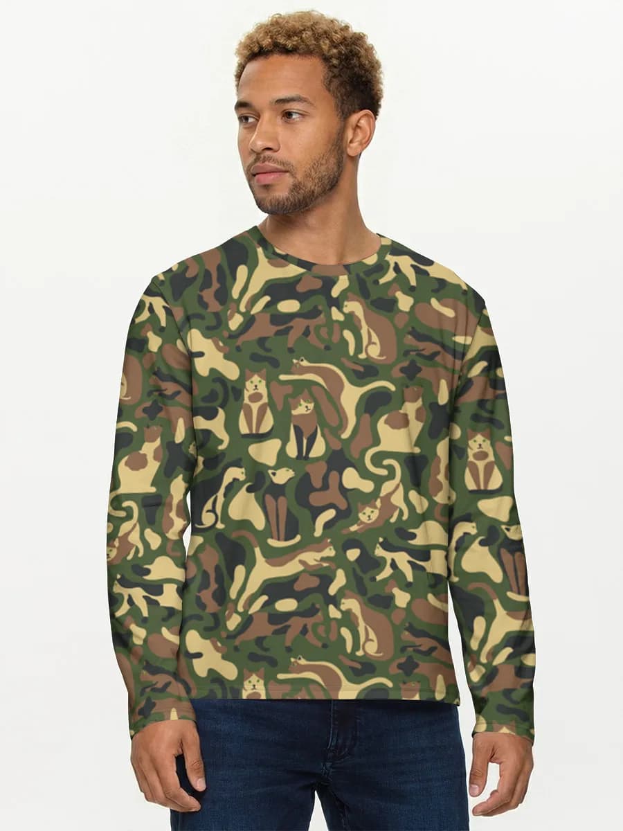 Men's cotton long sleeve shirt