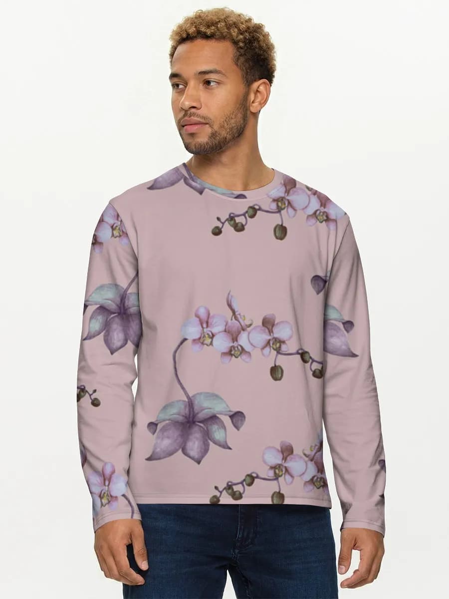 Camisa de manga larga de algodón para hombre