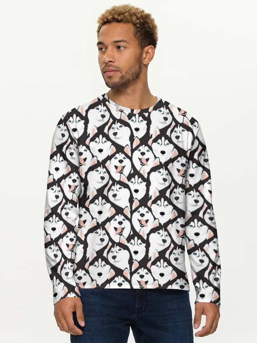 T-shirt Coton Manches Longues Homme