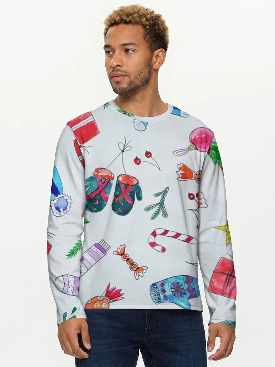 Men's cotton long sleeve shirt