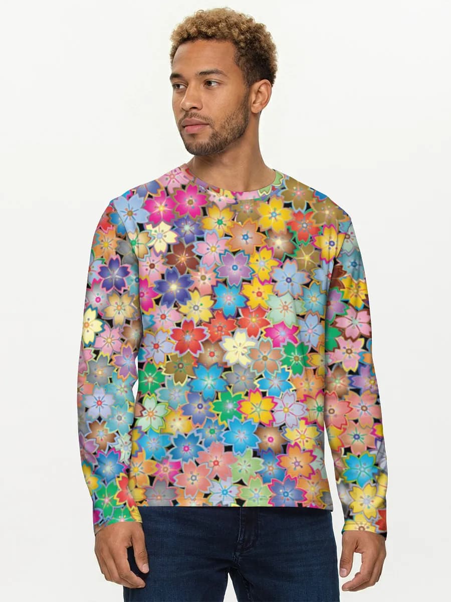 Men's cotton long sleeve shirt