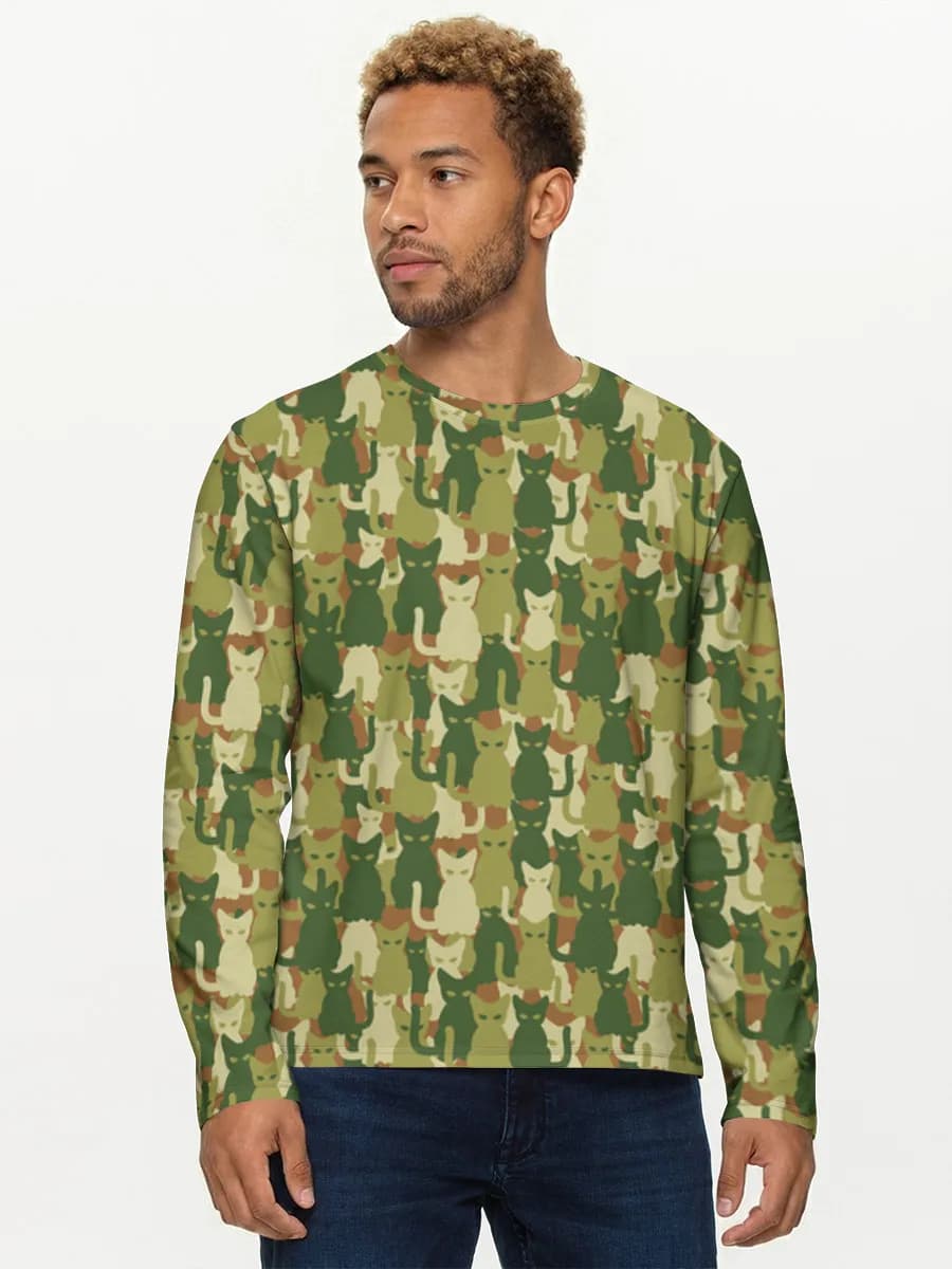 Camisa de manga larga de algodón para hombre