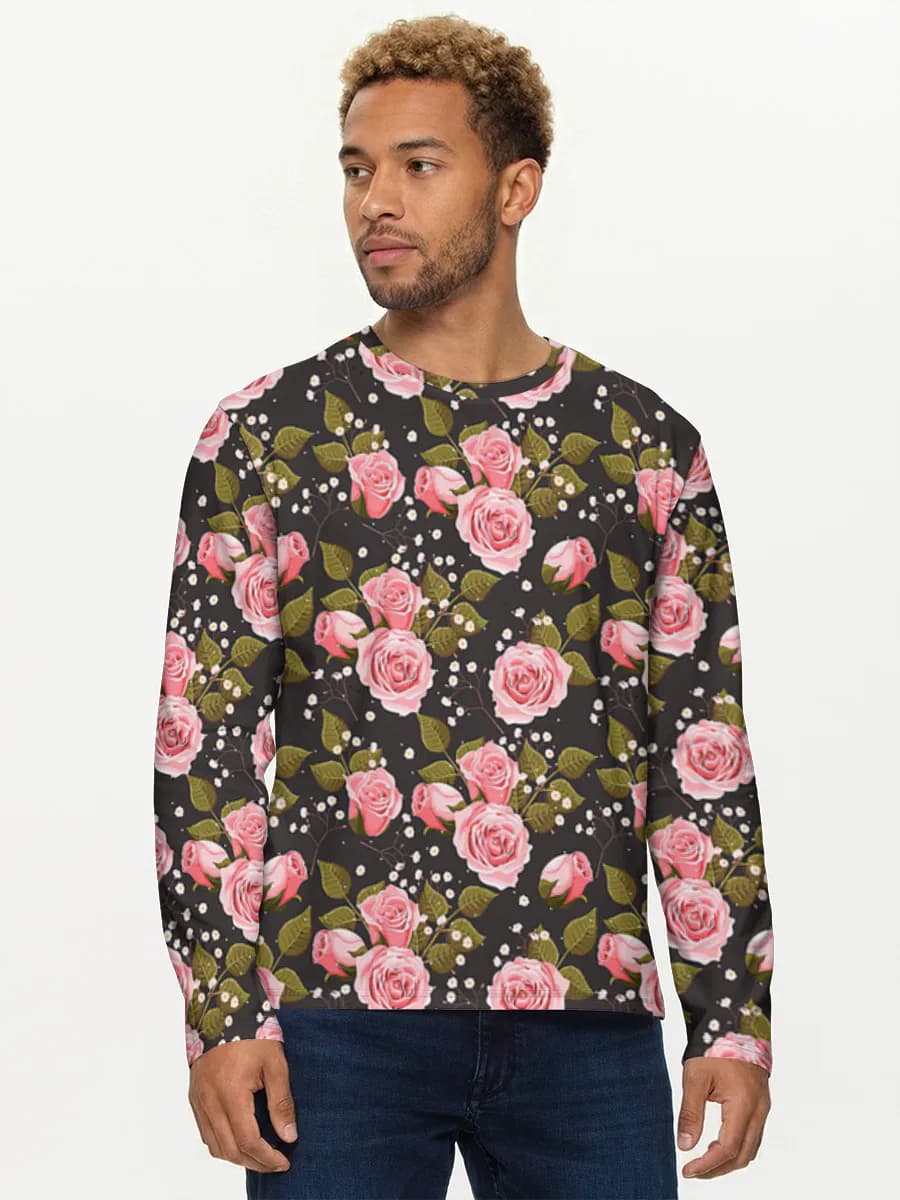 T-shirt Coton Manches Longues Homme