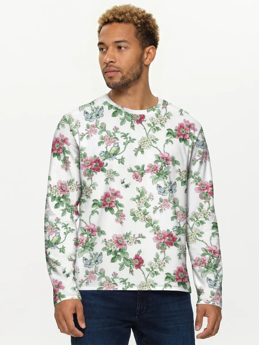 Men's cotton long sleeve shirt