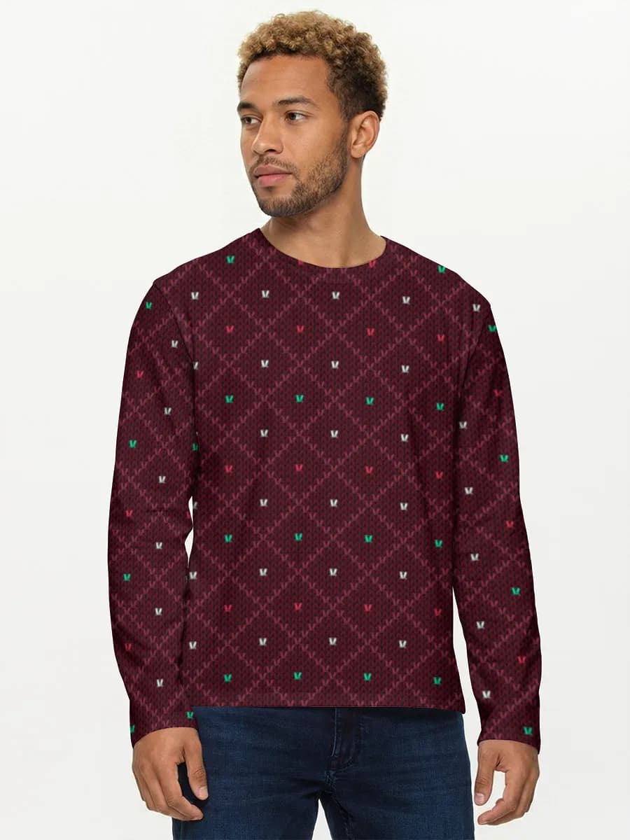 Men's cotton long sleeve shirt