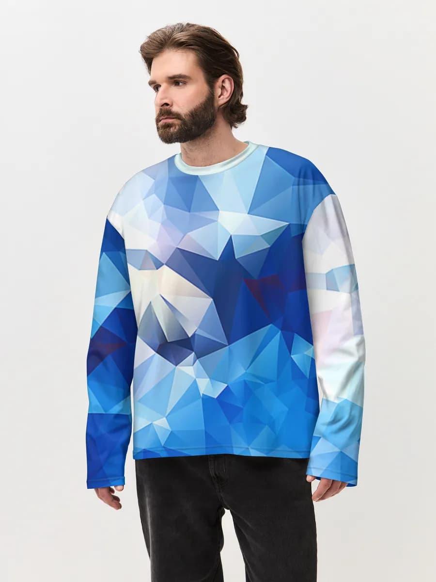 Men's oversized cotton long sleeve