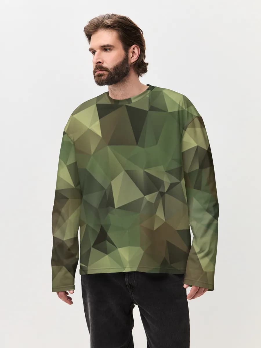 Men's oversized cotton long sleeve