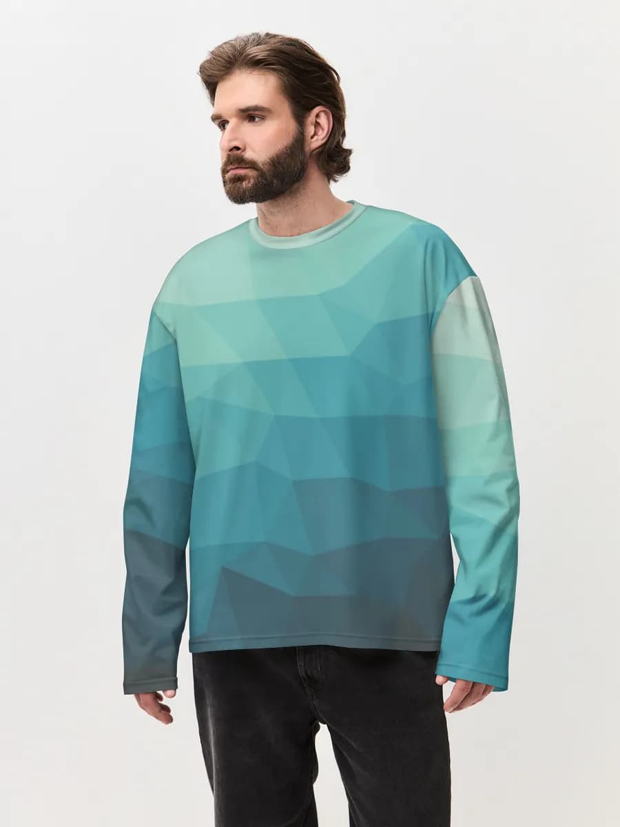 Men's oversized cotton long sleeve
